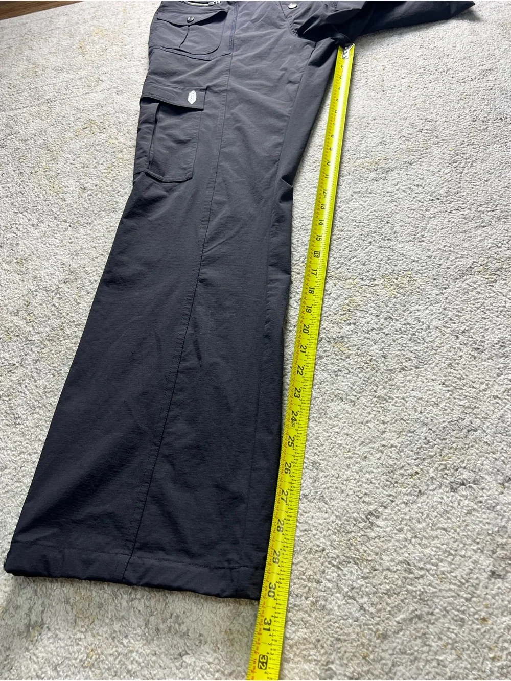 FP Movement Cascade Hike Flares Pants Black L/XL Cargo Hiking Y2K Utility